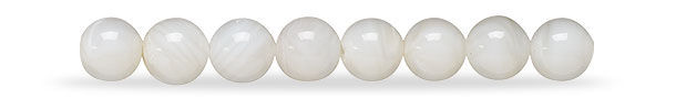 White Mother-of-Pearl Shell Beads
